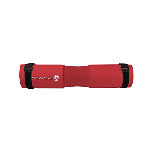 Gymreapers Barbell Squat Pad - Protective Bridge Pad For Hip Thrust, Squats, Lunges - Hip Support, Neck Protection For Bar - color: Red