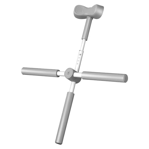 Back Stretcher Yoga Stick Upper Body Alignment Stretching Bar | Exercise Cross Stick for Home Apartment Bodybuilding Fitness Workout After Sports - color: Gray