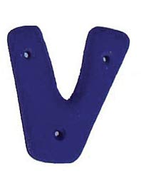 Alphabet V Climbing Holds | EasyMount, Durable PVC, Indoor & Outdoo | climbing-holds