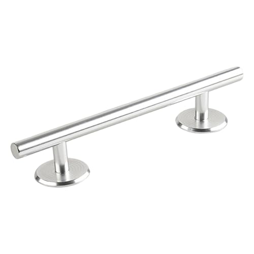 Simhoa Fingerboard Rail, 20cm Aluminum Alloy with Stable Base, Mini Skatepark Obstacle for Fingerboard Players, Round Silver - color: 20cm Round Silver