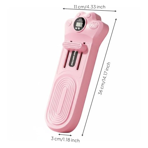 Handheld Foot Exerciser Sliding Crossbar Toe Training Device Molded Digital Foot - color: Pink