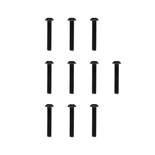 Atomik Climbing Holds Set of 10 Button Head 2 Inch Indoor Bolts - size: 10 Pack Button Head 2 in. Black