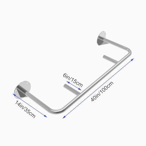 Wall-Mounted Pull-up bar, deep Space Style, Suitable for Installation Without Space Under The Wall, Strength Training Pull-up Bars, bar with Multi-Grip Foam Handle, Pull-up bar for Home Gym,D - size: D