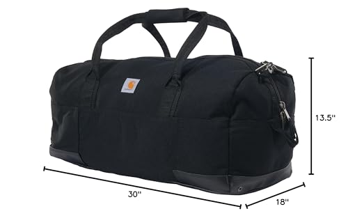 Carhartt Classic Duffels, Heavy-Duty Bag for Jobsite, Gym, & Travel, 120L, Black - color: Black, style: 120l