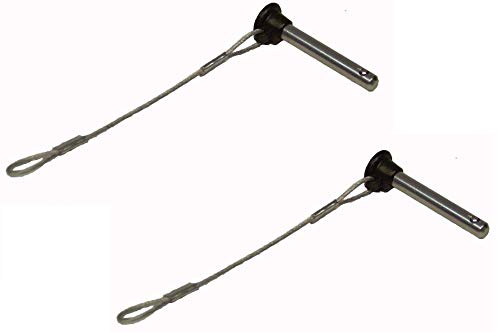 Marine Part Depot Two Stainless Bimini top 3/16" Pull pins