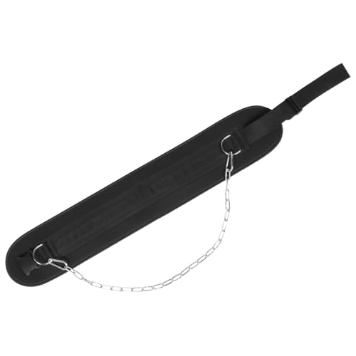 HANABASS Dipping Belt with Chain Heavy Duty Weight Dip Belt for Pull-up and Weightlifting Strength Training Fitness Equipment with Thickened Iron Plate for Muscle Resistance