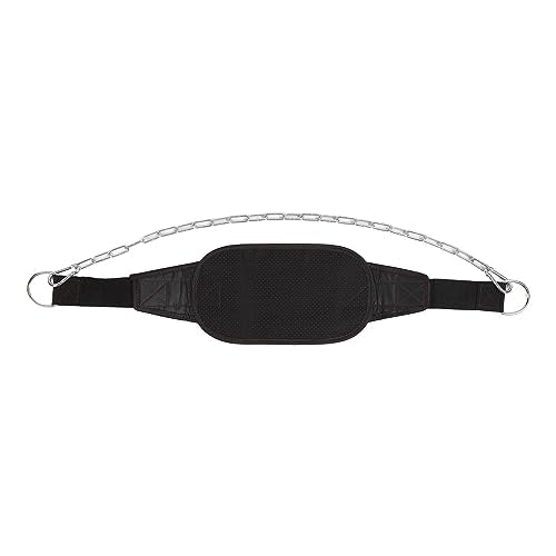 Weighted Dip Belt With Thickened Chain Strength Training for Pull Up Weightlifting Powerlifting Durable Nylon Material Adjustable Chain for Strength Training and Muscle Building