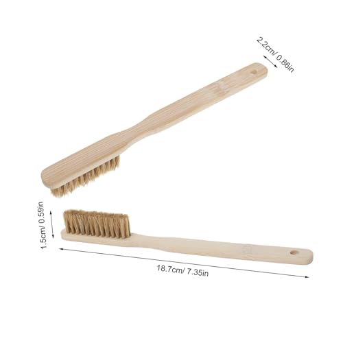 STAHAD Rock Climbing Brush with Long Wooden Handle and Sturdy Bristles for Chalk Removal, Rapid Drying, for Indoor and Outdoor Bouldering and Humid Environments Cleaning