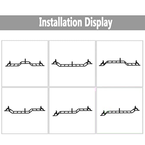 Wall Mounted Pull Up Bar, Heavy Duty Steel Climbing Frame/Parallel Bars/Horizontal Bars, Home Gym Strength Training Fitness bar, Load 300kg,