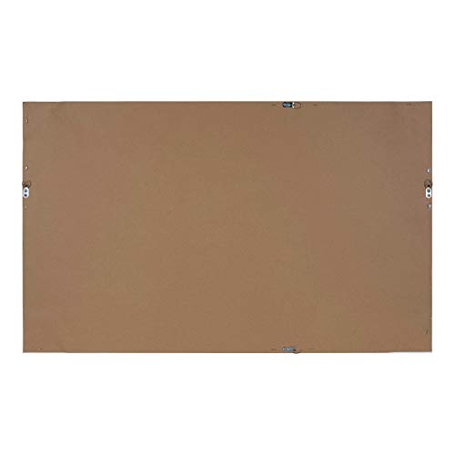 DesignOvation Beatrice Framed Linen Fabric Pinboard, 27x43, White, Rustic Coastal Memo Board Wall Organizer - color: White, size: 27" x 43"