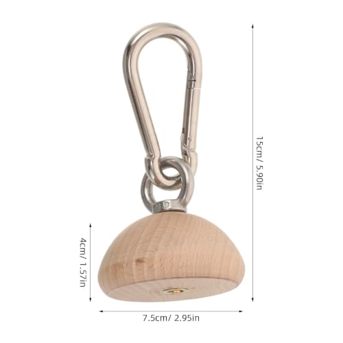 Beaupretty Wooden Grip Strengthener Half Sphere for Forearm and Finger Exercise with Anti-slip Surface, Ergonomic Design for Rock Climbing Training at Home or Office