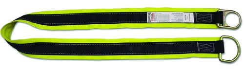 Guardian Fall Protection 10794 Premium 30-Feet X-Arm with Large and Small D-Rings,Black/Green - size: 30 ft