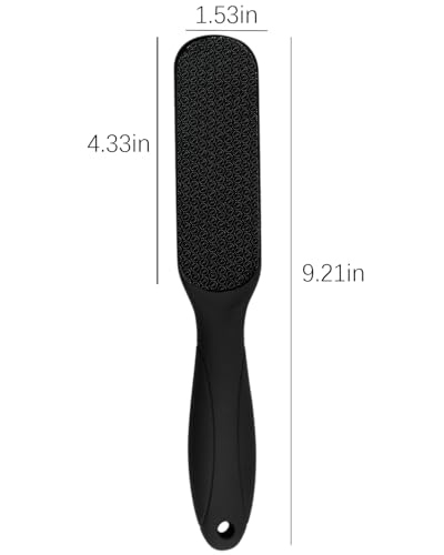 Nano Glass Foot File, Callus Remover for Feet, Wet and Dry Feet Dead Skin Remover, Durable Foot Scrubber, Double-Sided Safe Hygienic Pedicure Tools for Feet, Long Lasting Foot Care Soft Smooth Feet - style: Black