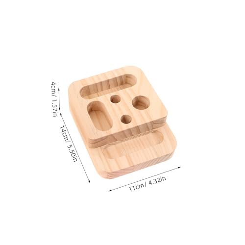 2Pcs Wooden Hangboard Rock Climbing - Hang Board for Climbing | Fingerboard | Arm Workout & Pull-Up Training | Bouldering Present Khaki - color: Beige