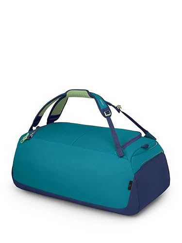 Osprey Daylite Duffel Backpack - Convertible Everyday Duffel Bag for Gym, Commute, and Travel - color: Blue Spikemoss/Alkaline, size: 30L