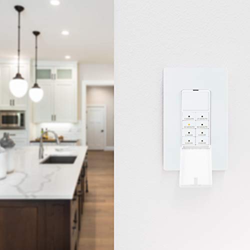 UltraPro Countdown in-Wall Digital Timer Switch, 8 Presets, On/Off Button | 8 Countdowns from 5min to 8hrs, Manual Override, Wall Plate Not Included, Ideal for Bathrooms, Neutral Required - style: Push Button Timer
