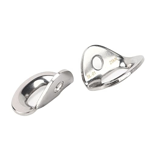 2 Pcs Climbing Bolt Hanger, 25kN Climbing Wall Bolt Hanger, 316 Stainless Steel Large Bearing Capacity Anchor for Rock Climbing and Home Gyms, Hammocks