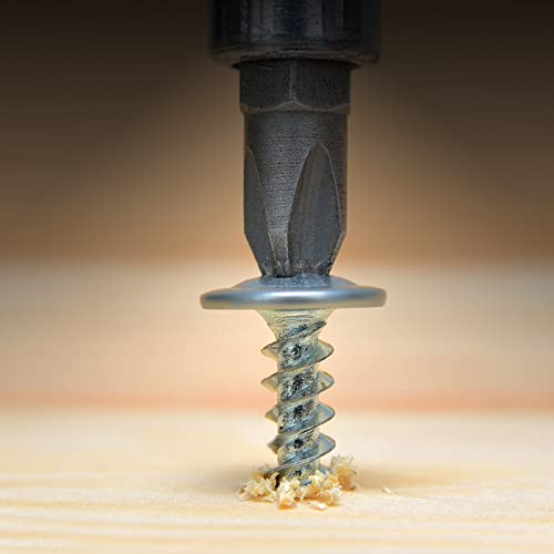 LONTAN 100 Pack #8 x 1/2" Phillips Truss Head for Drawer Slides Screws for Cabinet Glides Galvanized Carbon Steel Screws