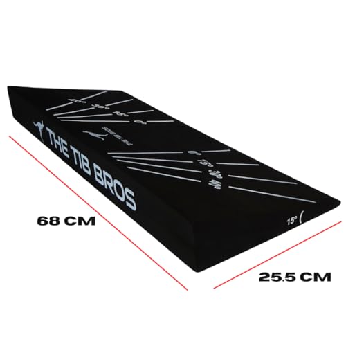 Squat Wedge Block - Squat Weight Lifting Wedges for Home Gym or Personal Trainers - Ramp Blocks for Heel Elevated Squatting Workout - Calf Raise Platform Board