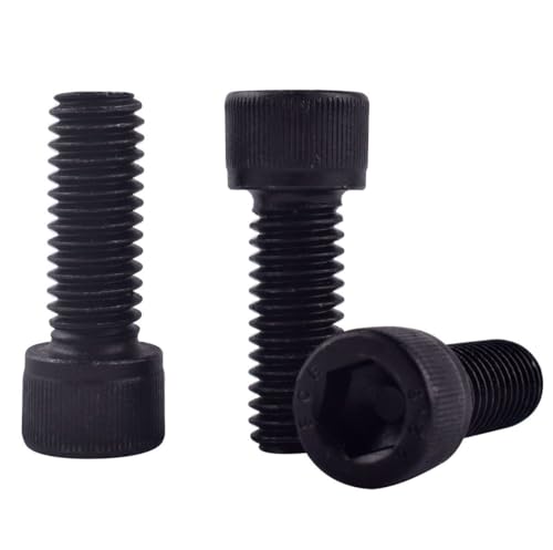 10Pcs 5/16-18 x 1/2" Socket Head Cap Screws Bolts, 12.9 Grade Alloy Steel Black Oxide Finish, Allen Hex Drive, UNC Coarse Full Thread - size: 5/16-18 x 1/2" (10PCS)
