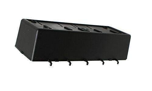 JSP Manufacturing Plastic Pegboard Storage Bins (4 Pack) | 11.25-Inch Parts Organizer for Crafts & Hardware | Fits 1/4-Inch Holes ONLY | Black