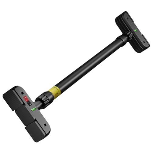 Pull Up Bar for Doorway, Door Frame Chin Up Bar No Screws, 440lbs Capacity | Adjustable 72-95 cm (28.3"-37.4") Chin Up Bar, Dual Gear Lock, Level Meter, Anti-Slip PVC Pads for Home Gym Strength Training