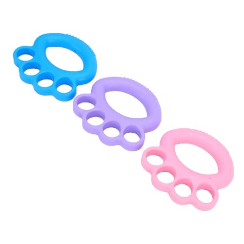 Socobeta Hand Grip Strengthener 3pcs Finger Exerciser Set Portable Design for Climbers Athletes TPE 10lbs 20lbs 30lbs