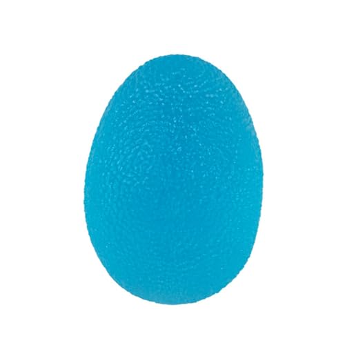 Soft Jelly-Feel Grip Ball - Egg-Shaped Hand Strengthener, Rebound Training Device for Fitness & Exercise - color: Blue