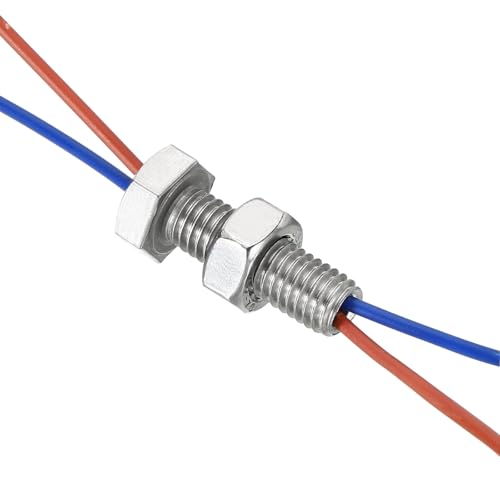 PATIKIL M10x60mm Hollow External Hexagon Screw, 2 Set Cylindrical Lamp Threading Socket Screws Through Hole Bolt with Nut 304 Stainless Steel - size: 60mm