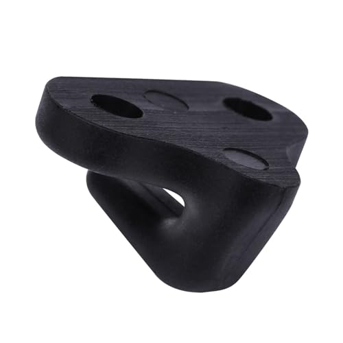 4 Black Double Hole Lashing Hooks for Kayak Canoe Boat with Stainless Steel Screws Boating Accessories Marine Gear Kayak Hardware