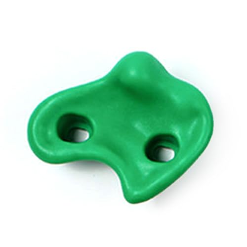 CHICIRIS 12PCS Rock Climbing Holds, PE Ergonomic Comfortable Hand Feeling Wall Grips with High Strength Screws and Wrench Tools, for Indoor Outdoor Kids Adults Training - color: Green