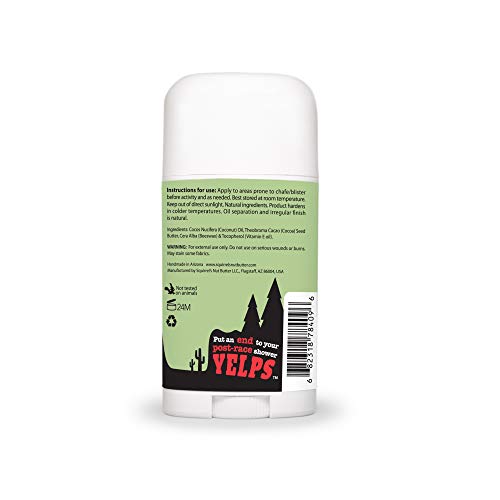 Squirrel's Nut Butter Anti Chafe Stick | All Natural Chafe Prevention & Skin Care for Athletes, Runners & Adventurers | Thighs, Arms, Pack Straps & More | 2.7 oz - size: 2.7 Ounce (Pack of 1)