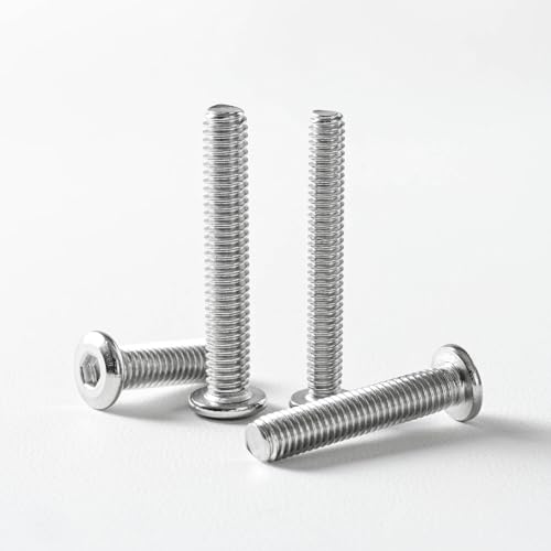 1/4-20 x 1/2" (50 Pack) Flat Head Hex Socket Cap Screws Bolts, 304 Stainless Steel 18-8, Hex Drive, Bright Finish, Fully Machine Thread - size: 1/4-20 x 1/2"