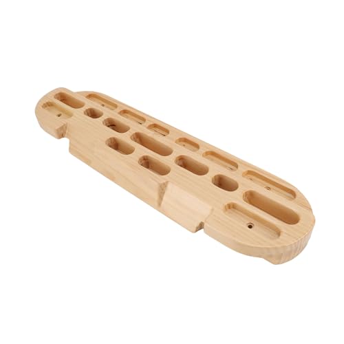 Dpofirs Compact Climbing Training Board | Wooden Hangboard for Finger Forearm & Shoulder Workout with Multiple Holds
