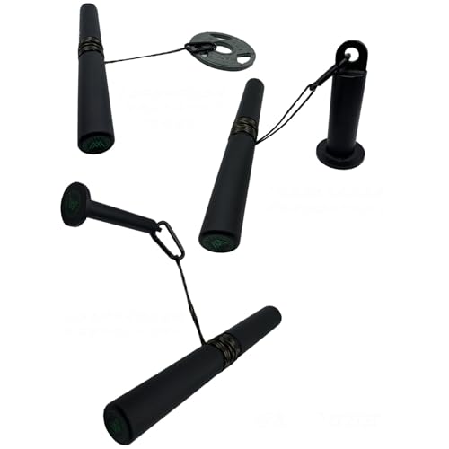 Heavy Duty Wrist and Forearm Blaster, Wrist Roller and Forearm Roller with Knurled Handle for Strength Training and Workout, Fit 1inch & 2inch Standard Weight Plates