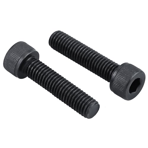 1/4-20 x 1-1/4" Socket Head Cap Screws Bolts, 12.9 Grade Alloy Steel, Black Oxide Finish, Allen Hex Drive, Full Thread, 50 PCS - size: 1/4-20 x 1-1/4"