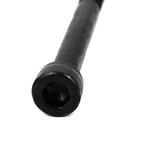 uxcell M6x70mm 12.9 Alloy Steel Hex Socket Screws Partially Threaded Bolt Black 10Pcs - size: M6x70mm