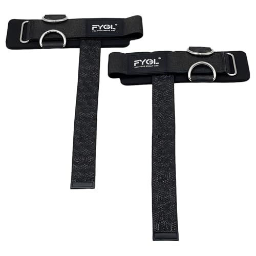 Double D Ring Weightlifting Straps - Neoprene Padding | Anti-slip silicone grip with adjustable fit for deadlifts and cable machines