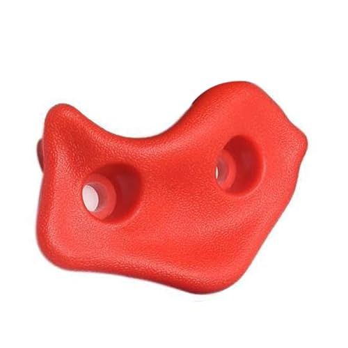 CHICIRIS 12PCS Rock Climbing Holds, PE Ergonomic Comfortable Hand Feeling Wall Grips with High Strength Screws and Wrench Tools, for Indoor Outdoor Kids Adults Training - color: Red