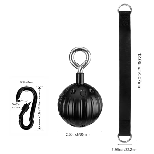 Pull Up Power Balls, Non-Slip Rock Climbing Grips, Hand Exerciser for Chin Up Bar, Kettlebell, Barbell, Home Fitness Training