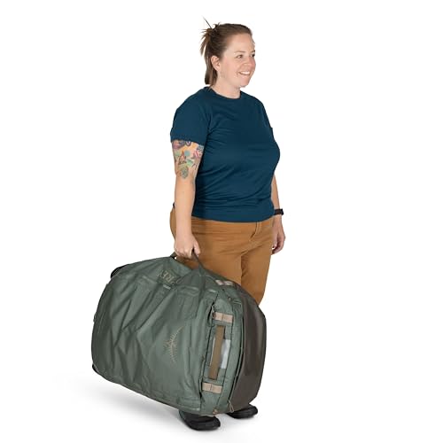 Osprey Transporter Lightweight Travel Duffel Bag - Extra Large Water Resistant Durable Gear Bag for Men and Women - color: Raven Black, style: 95l