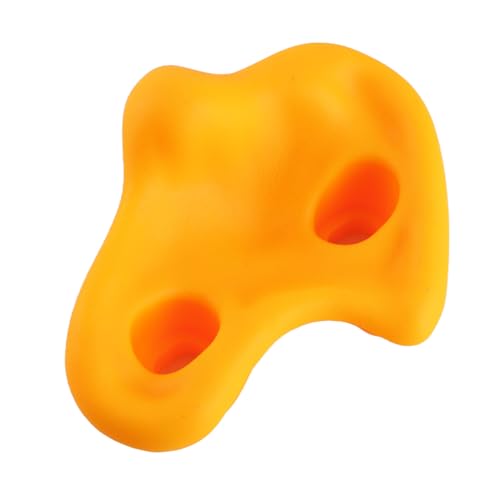 CHICIRIS 12PCS Rock Climbing Holds, PE Ergonomic Comfortable Hand Feeling Wall Grips with High Strength Screws and Wrench Tools, for Indoor Outdoor Kids Adults Training - color: Yellow