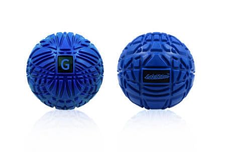 Large Trigger Point Massage Ball - 4.75 Inch Hard Rubber Therapy Ball for Myofascial Massage - Deep Tissue Massager for Myofascial Release (Also for Exercise and Pressure Point Recovery) - color: Blue (Large)