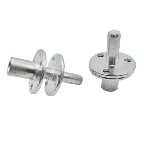2 Sets M12 Metal Bedpost Connectors Screw-in T-nut Bedpost Connectors for Furniture Hardware Fittings, Sofa Bedpost Locking Connection Tee Nuts.
