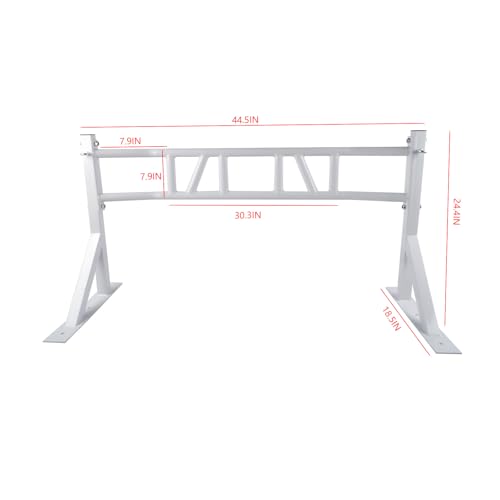 Wall Mounted Heavy-Duty Pull Up Bar Multi-Grip Chin Up bar Multifunctional Dip Station for Indoor Home Gym Workout, Power Tower Set Training Equipment Fitness Dip Stand Up to 440 Lbs (White)