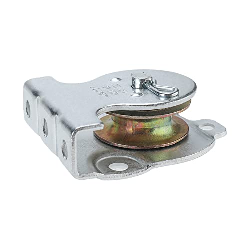 Ceiling Mount Single Pulley 1-1/2 Inch Wall Mount Pulley Ceiling Pulley for 3/8" Wire or Rope, 4 Packs (1)
