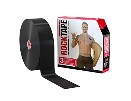 RockTape Uncut Bulk Kinesiology Tape, Continuous Roll (Packaging May Vary) - color: Black, style: EXTRA STICKY
