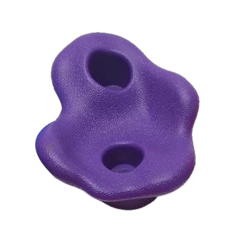CHICIRIS 12PCS Rock Climbing Holds, PE Ergonomic Comfortable Hand Feeling Wall Grips with High Strength Screws and Wrench Tools, for Indoor Outdoor Kids Adults Training - color: Purple