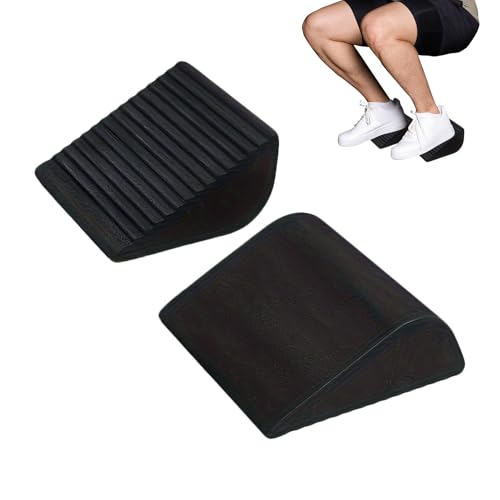 Squat Wedges Non-Slip Lightweight Calf Stretcher Incline Board | Wedge Blocks for Squatting for Workout Fitness Pushup Weightlifting Gym Yoga Balance Training Women Men Teens