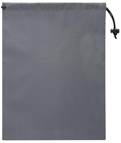 PALTERWEAR Drawstring Bag with Toggle - Nylon Cinch and Ditty Pouch Six-Pack (Gray, 9 x 12 Inch, Set of 6) - color: Gray, size: 9 x 12 Inch